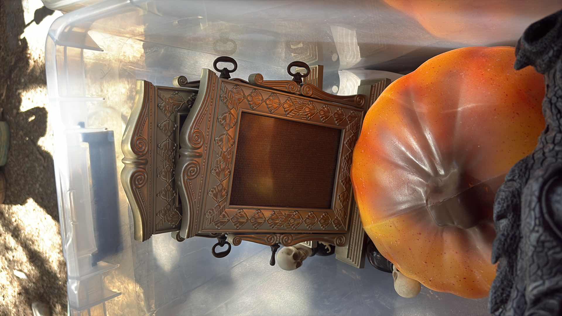 Photo 1 of CONTENTS OF TOTE HALLOWEEN DECORATIONS