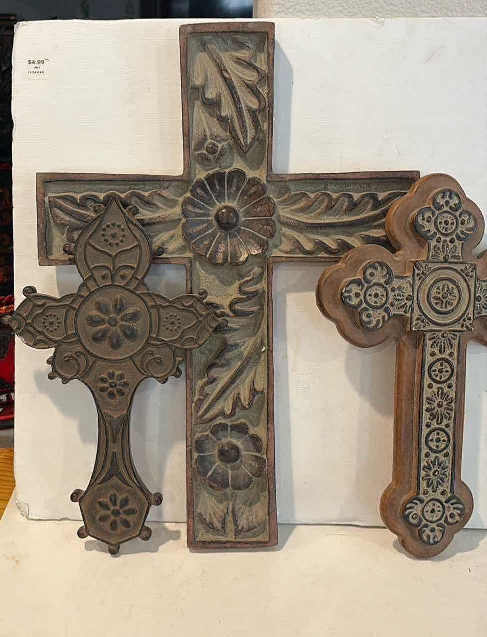 Photo 1 of DECORATIVE CROSSES 14”X20”H