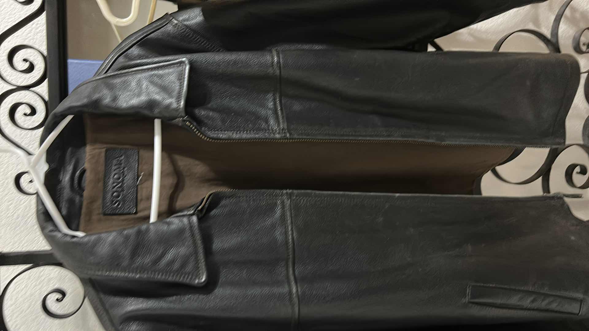 Photo 1 of MANS LEATHER JACKET AND PIRATE ACCESSORIES FOR HALLOWEEN