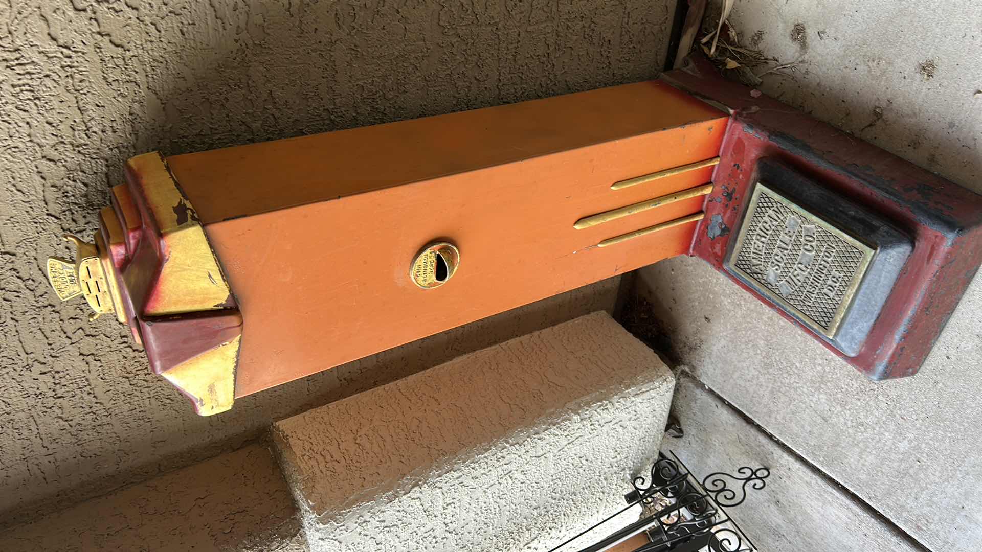 Photo 6 of RARE VINTAGE ART DECO CAST IRON AMERICAN MFG CO SCALE H51”