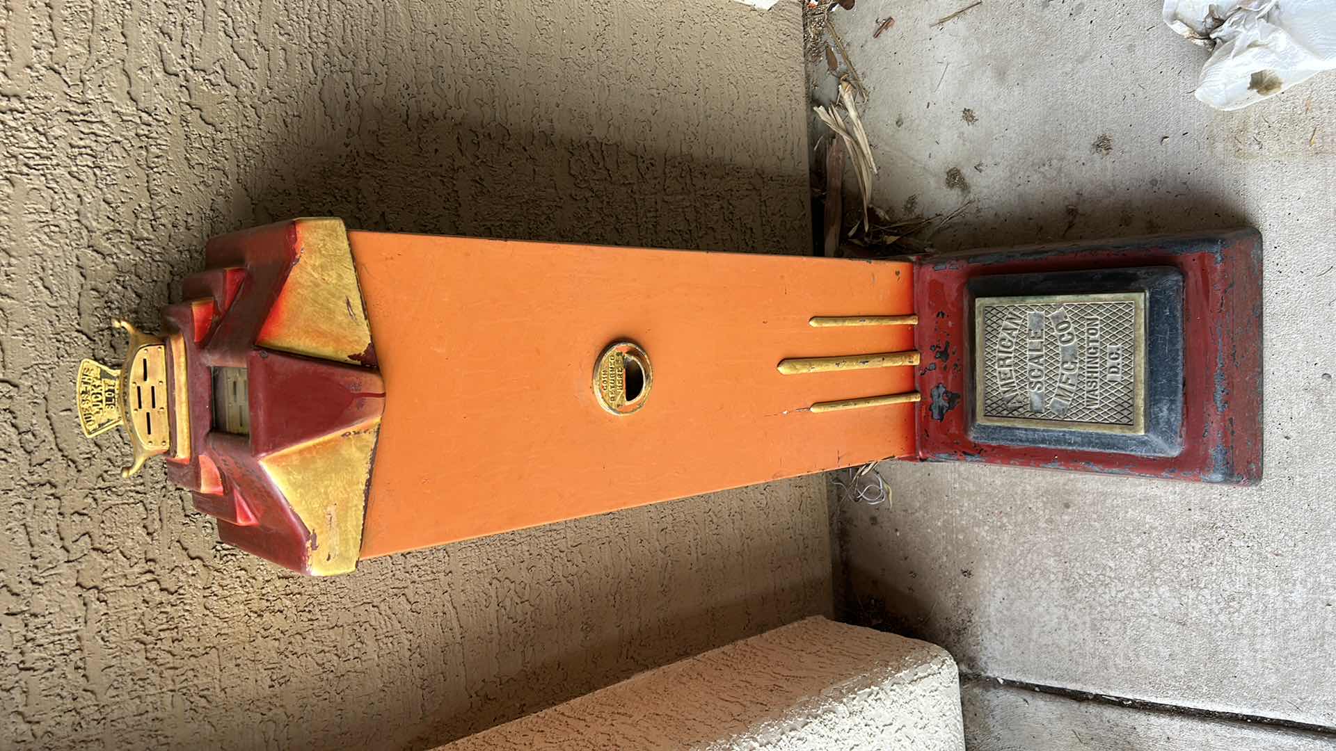 Photo 2 of RARE VINTAGE ART DECO CAST IRON AMERICAN MFG CO SCALE H51”