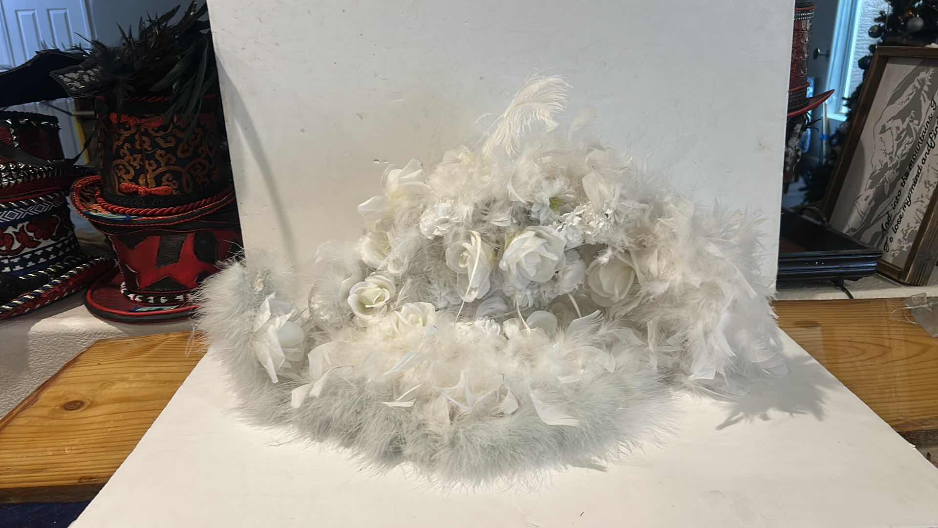 Photo 1 of HALLOWEEN- CUSTOM MADE WHITE WITCHES HAT