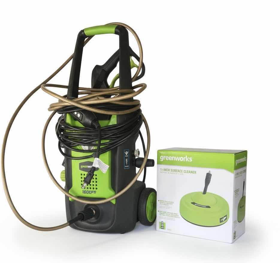 Photo 1 of GREENWORKS PRESSURE WASHER AND ATTACHMENT