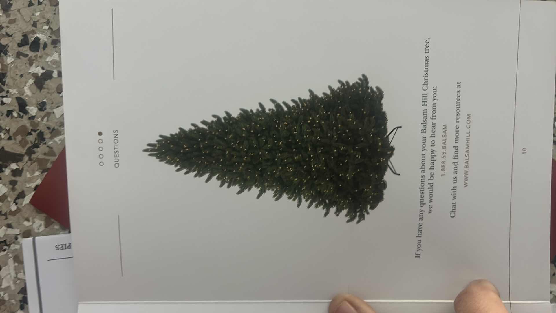 Photo 1 of BALSAM HILL CHRISTMAS TREE IN WHEELED CARRYING CASE