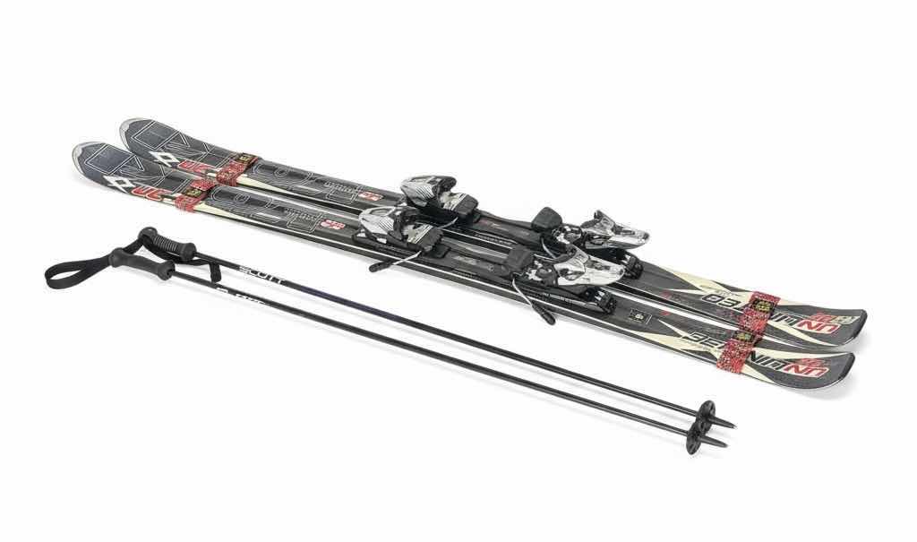 Photo 1 of UNLIMITED AC30 VOELKL DOUBLE GRIP SKI BINDINGS AND POLES