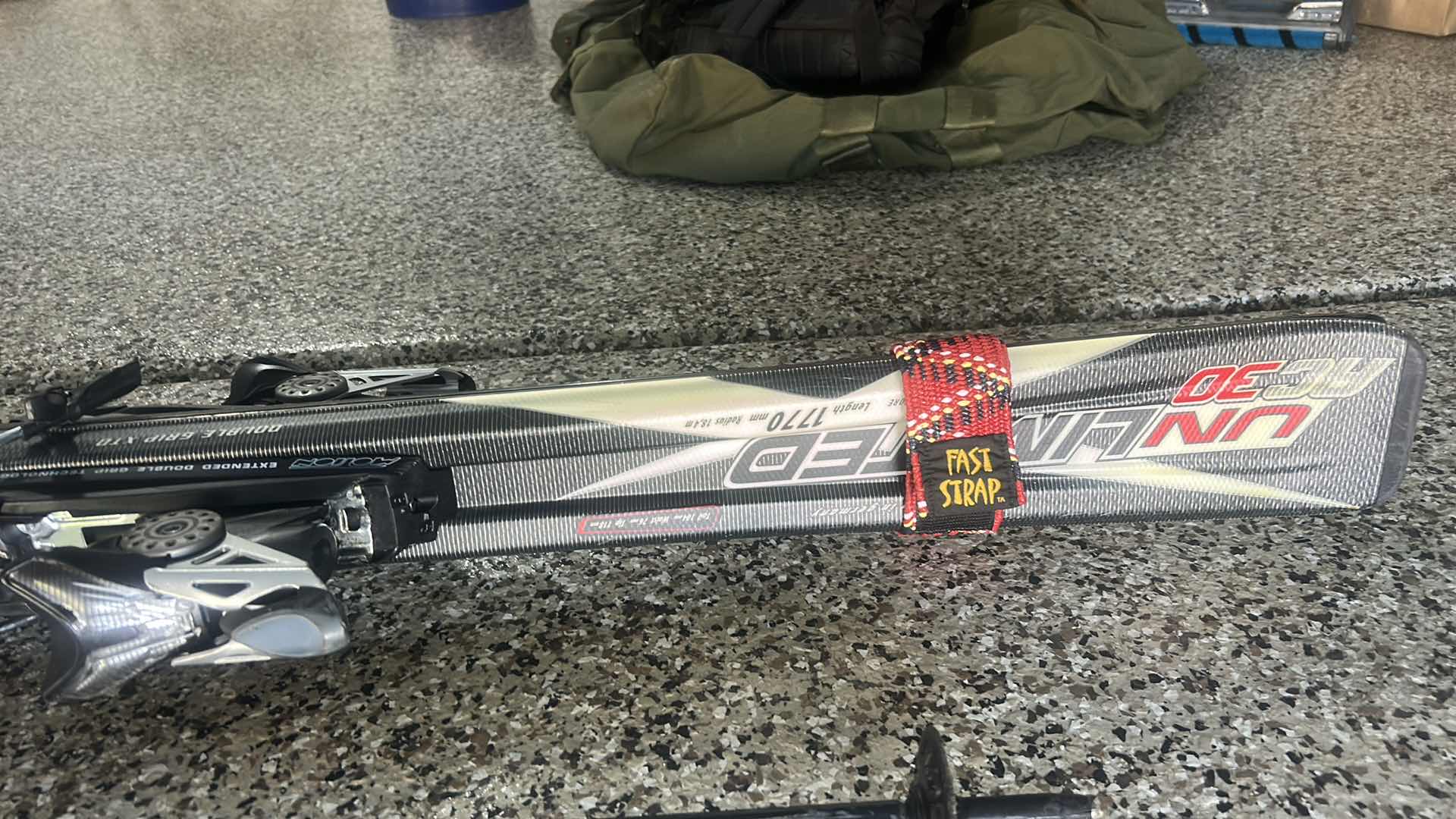 Photo 1 of UNLIMITED AC30 VOELKL DOUBLE GRIP SKI BINDINGS AND POLES