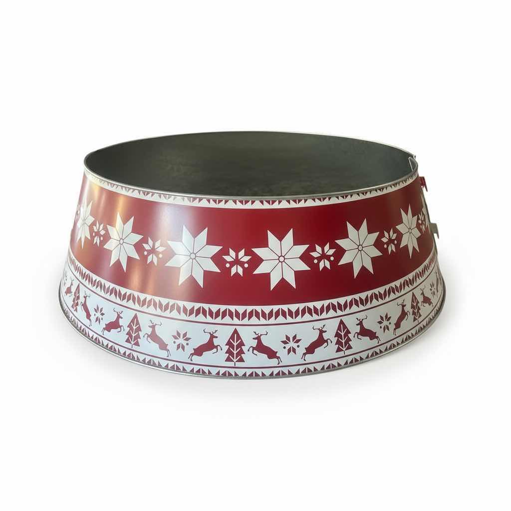 Photo 1 of TIN CHRISTMAS TREE SURROUND (21” OPENING, H8”)