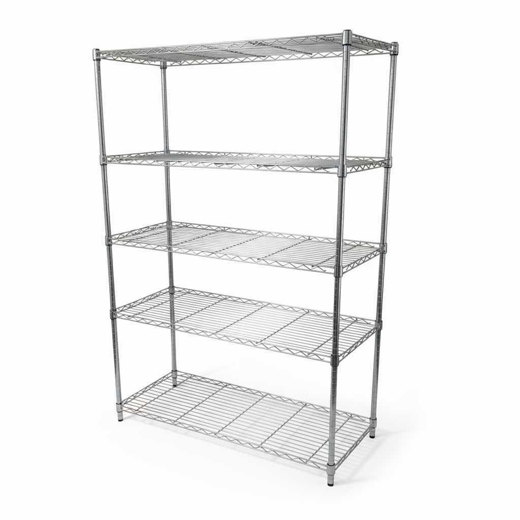 Photo 1 of 6’ METAL 5 SHELF GARAGE RACK 4’ X 6’