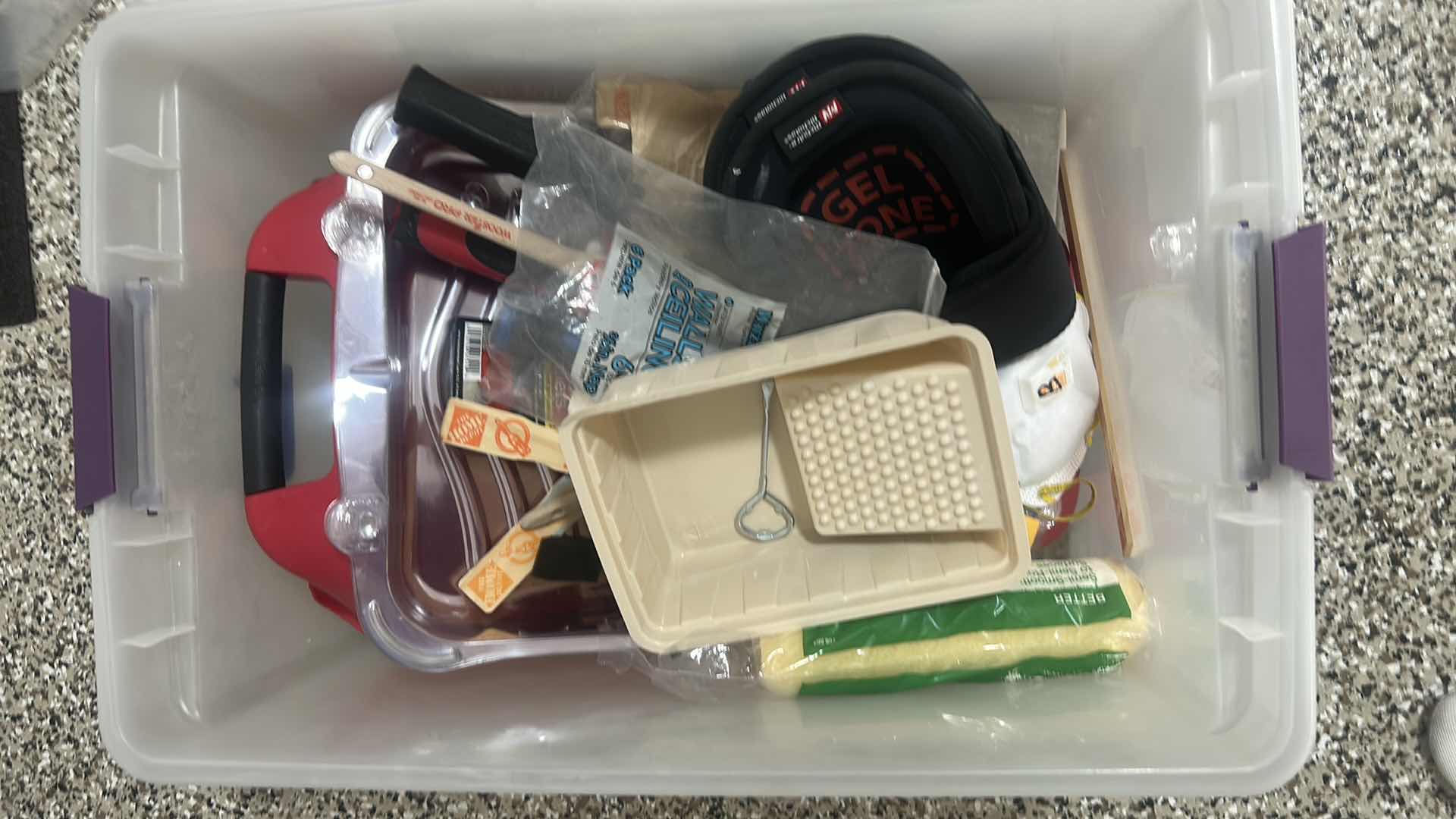 Photo 1 of 2 TOTES OF PAINTING SUPPLIES