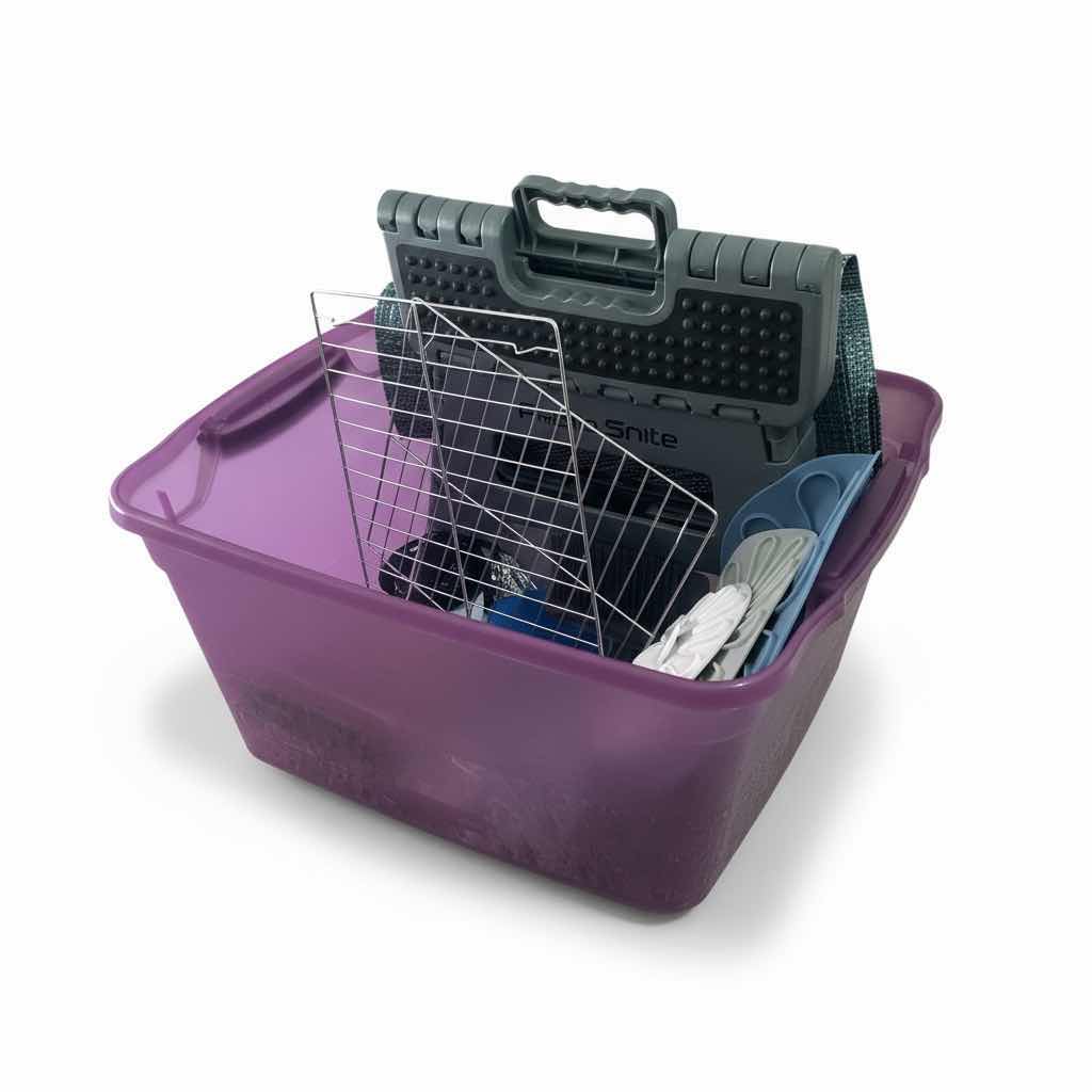 Photo 1 of TOTE WITH HOUSEHOLD SUPPLIES