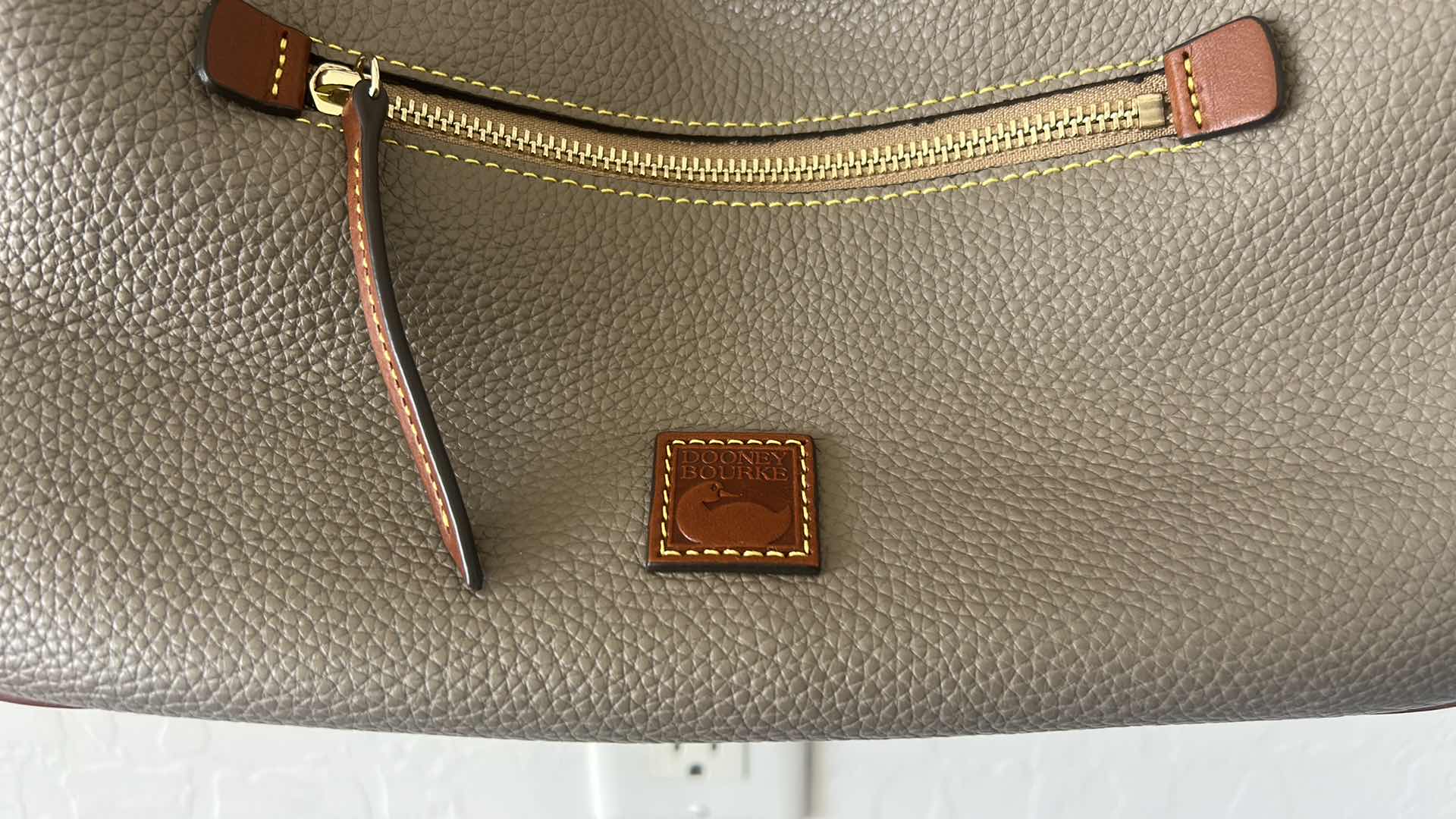 Photo 1 of DOONEY AND  BOURKE LEATHER PEBBLE GRAIN SMALL HOBO HANDBAG
