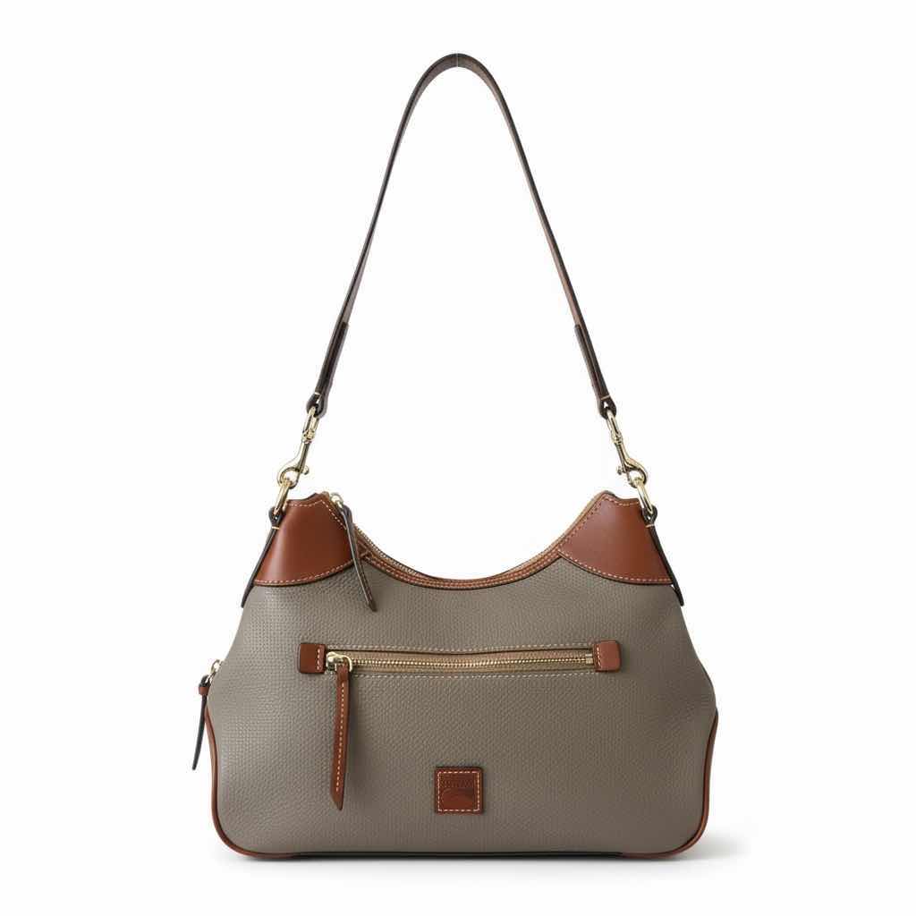 Photo 1 of DOONEY AND  BOURKE LEATHER PEBBLE GRAIN SMALL HOBO HANDBAG