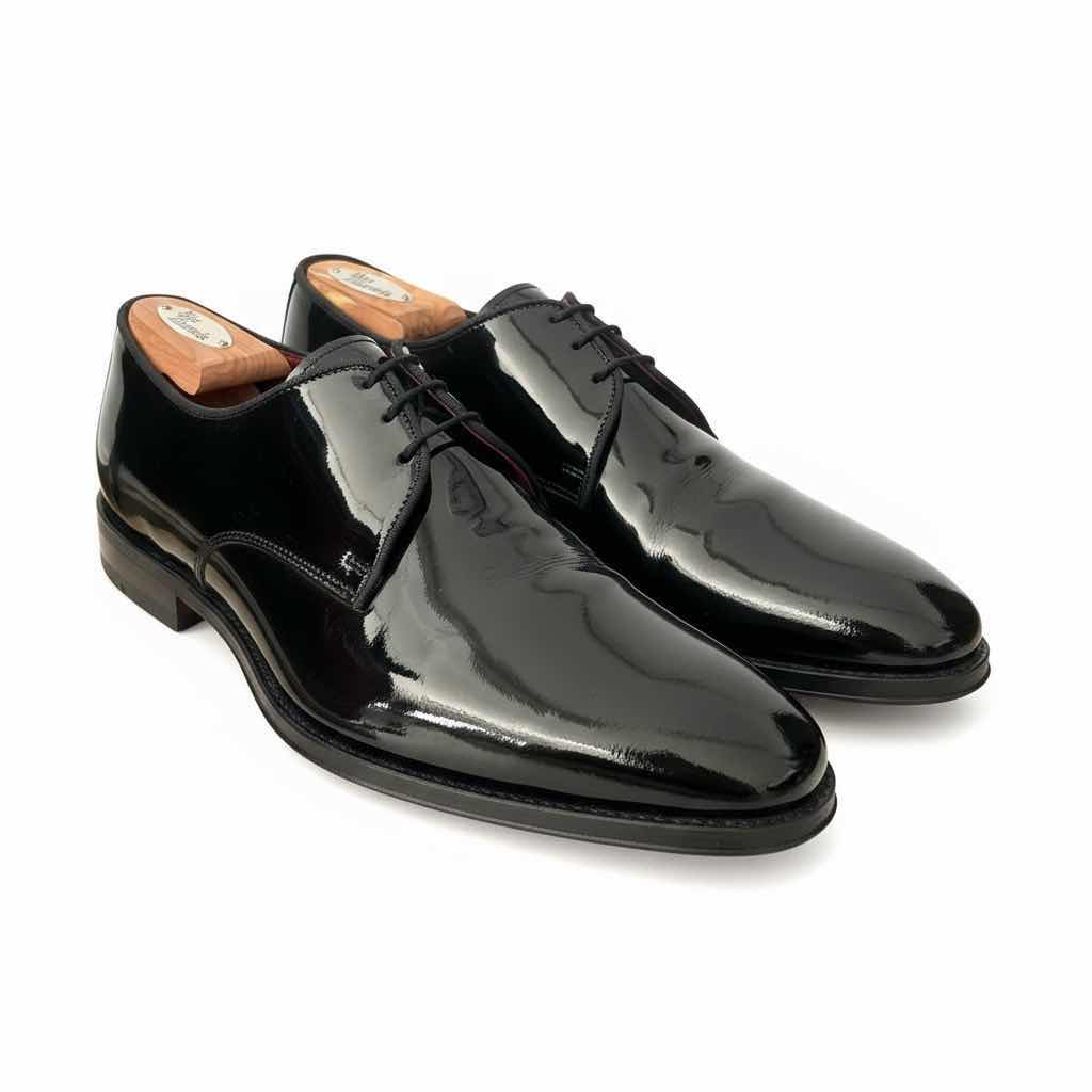 Photo 1 of MENS ALLEN EDMONDS KENDALL BLACK PATENT  LEATHER SHOES SIZE 11 D 