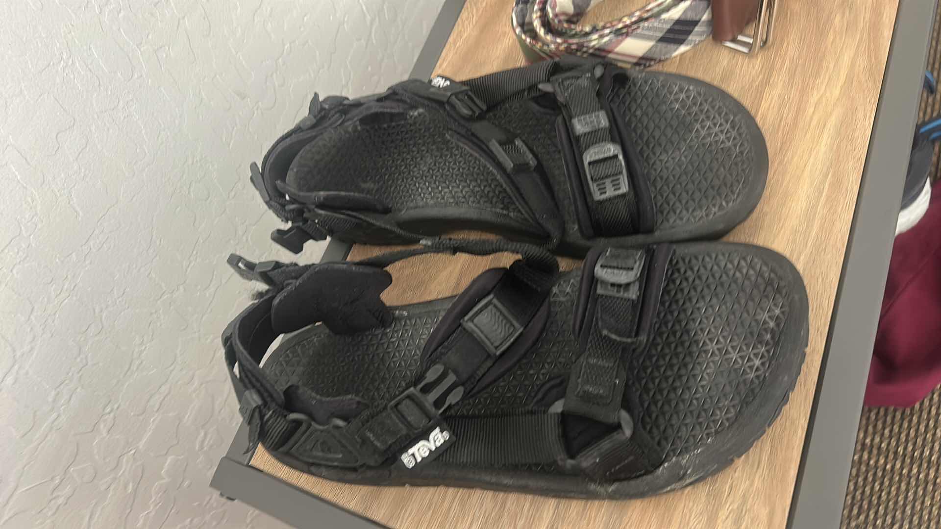 Photo 1 of TEVA RIVER SAND MENS SANDALS SIZE 11 AND 2 BELTS SIZE L