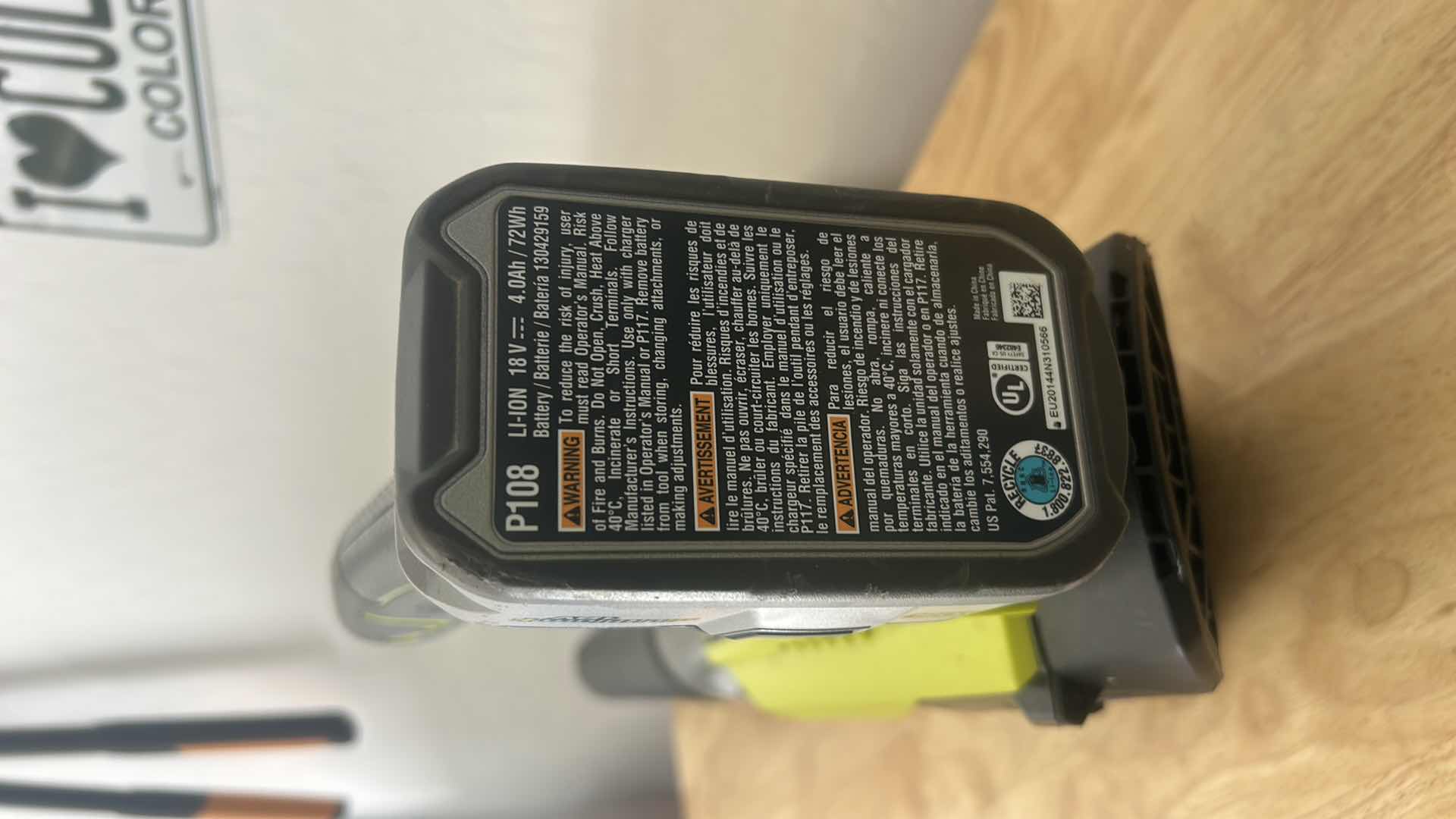 Photo 1 of RYOBI BATTERY OPERATED BLOWER WITH CHARGER