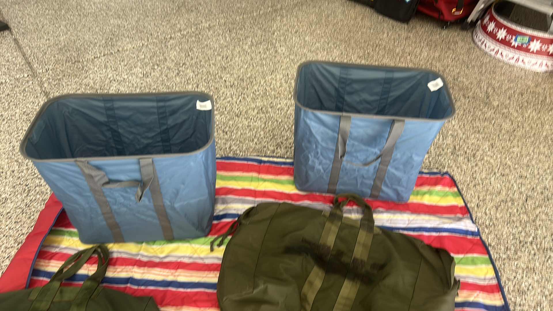 Photo 1 of BAG ASSORTMENT & PICNIC BLANKET