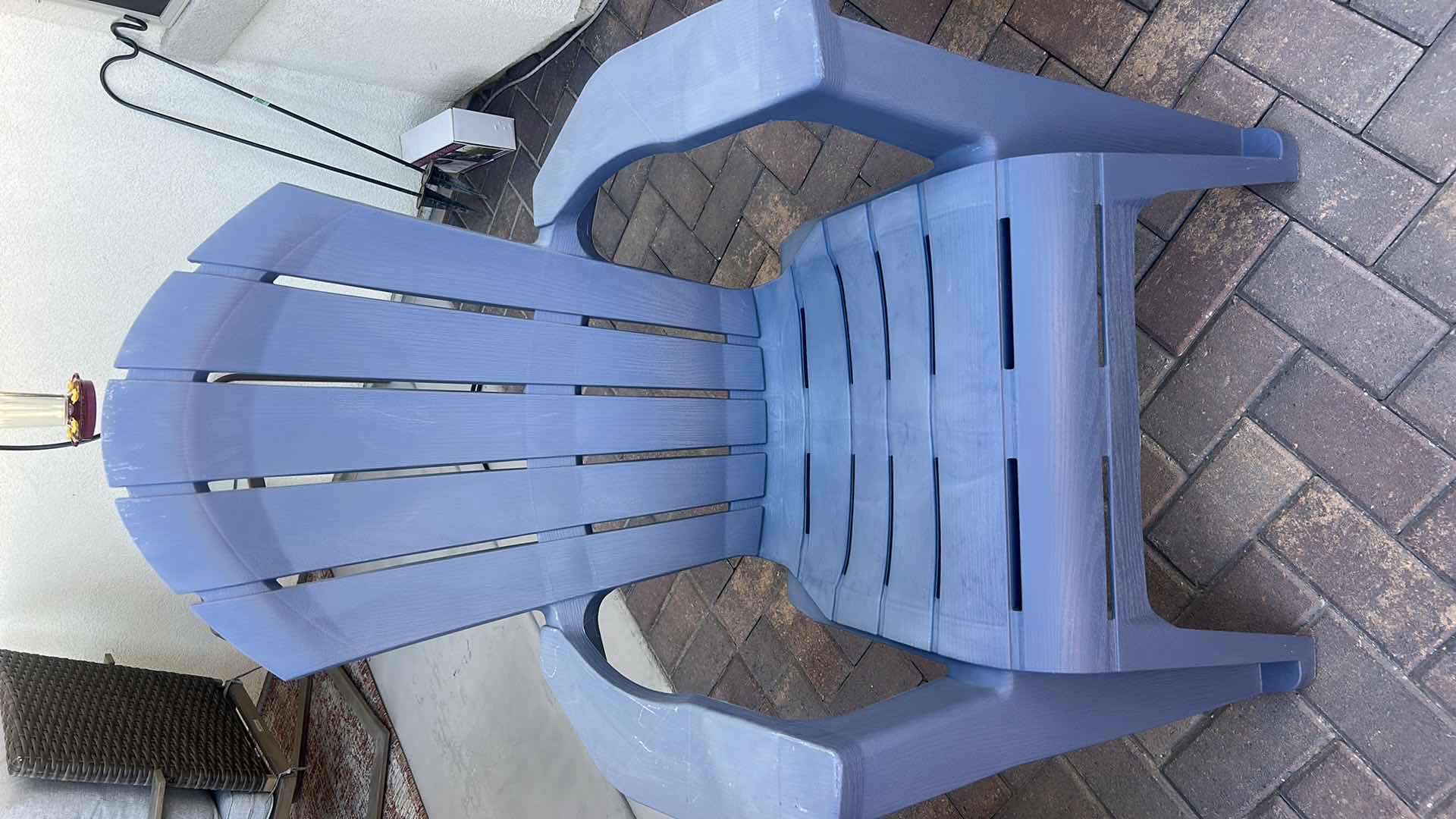 Photo 1 of 2 RESIN OUTDOOR FAUX WOOD ADIRONDACK CHAIRS