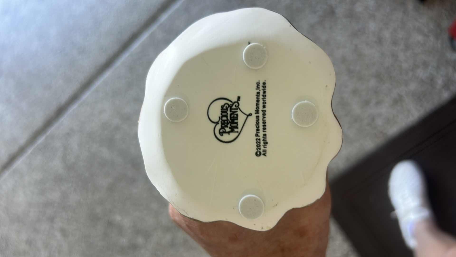 Photo 1 of STRETCHED CANVAS, WINTER CARDINAL GLITTERY ARTWORK 14” x H11 1/2” AND PRECIOUS MOMENTS ANGEL WITH BIRD