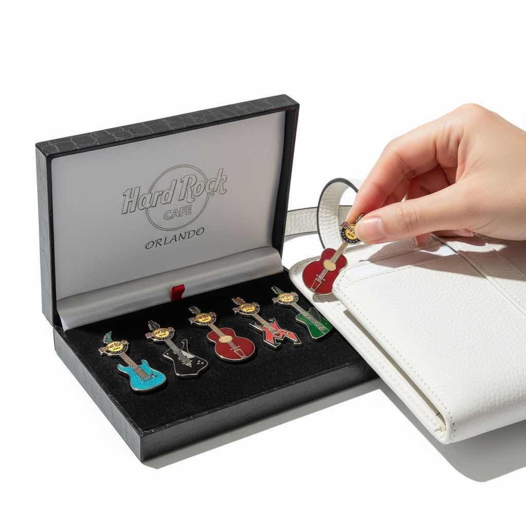 Photo 1 of HARD ROCK ORLANDO GUITAR LAPEL PIN BOXED SET