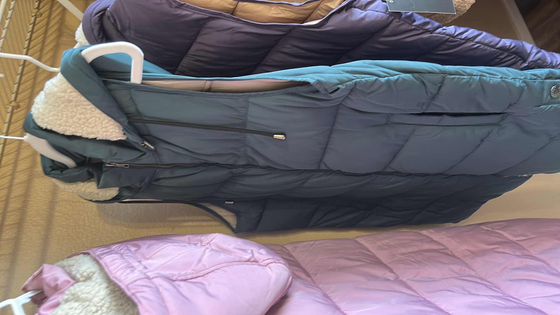 Photo 1 of 3 WOMENS HOODED PUFFER VESTS ( 2 NEW WITH TAGS)