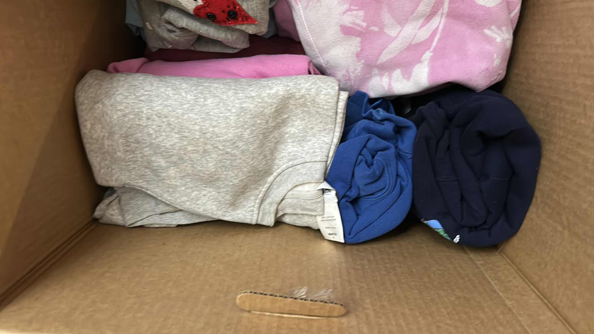 Photo 1 of BOX OF WOMENS CLOTHING, SWEATSHIRTS AND JACKETS (ASSORTED SIZES)