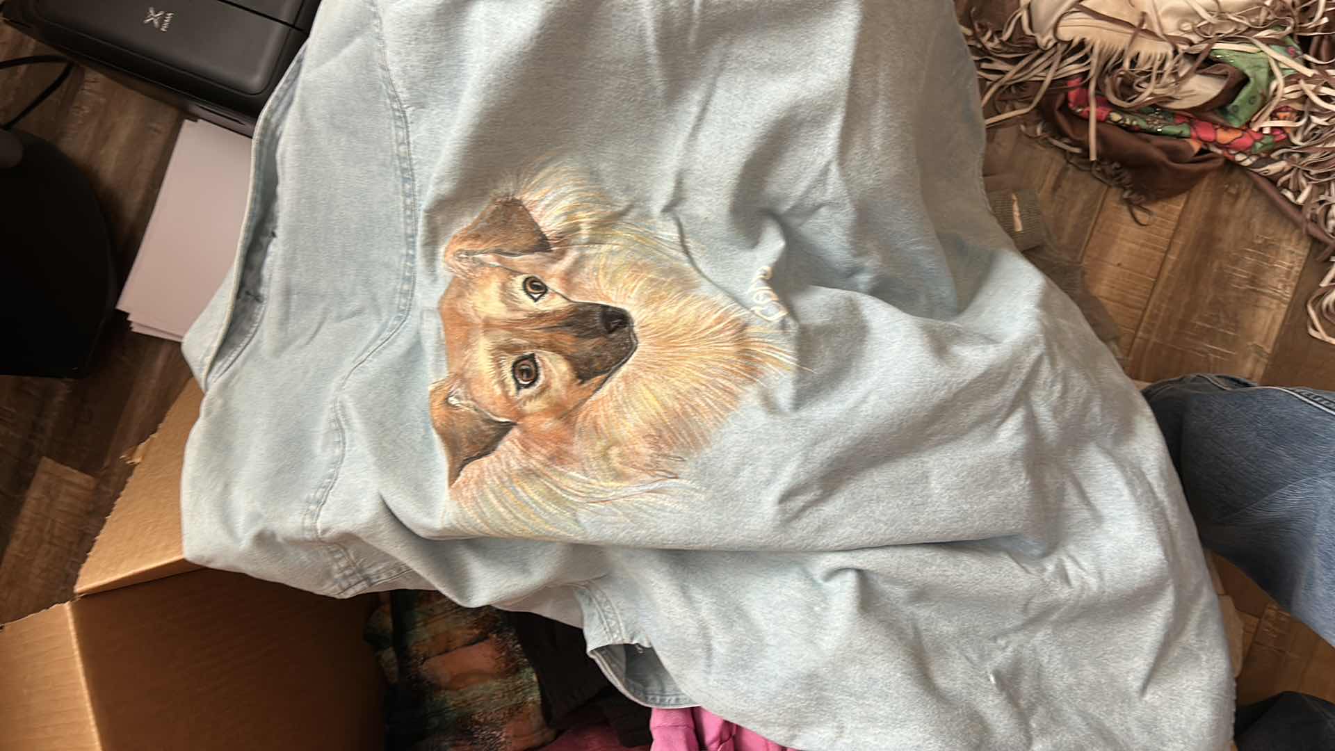 Photo 1 of BOX OF WOMENS CLOTHING, SWEATSHIRTS AND JACKETS (ASSORTED SIZES)