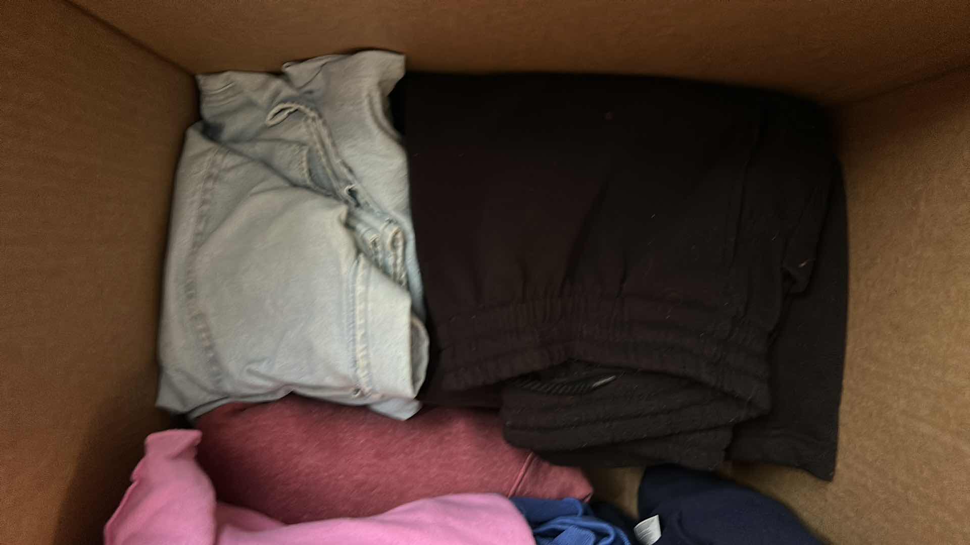 Photo 1 of BOX OF WOMENS CLOTHING, SWEATSHIRTS AND JACKETS (ASSORTED SIZES)