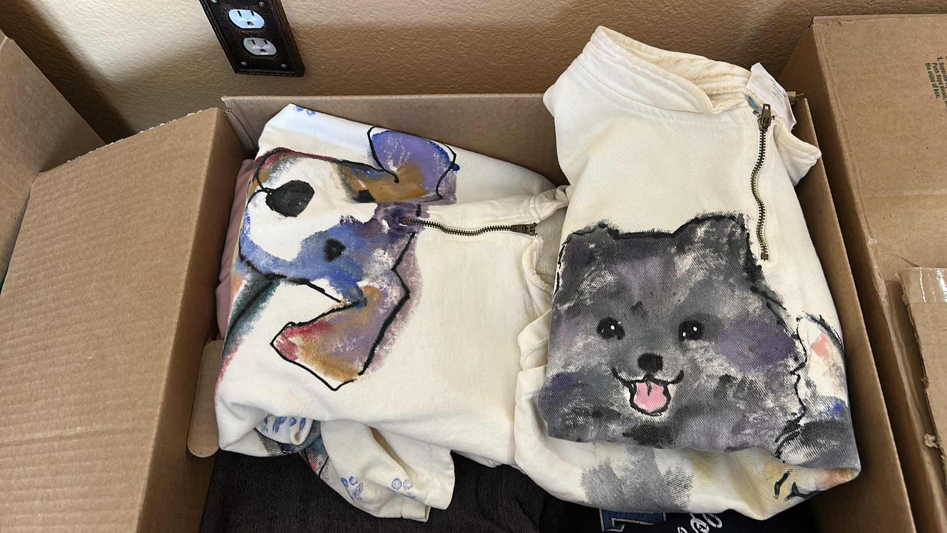 Photo 1 of BOX OF WOMENS JACKETS, SWEATSHIRTS AND VESTS SOME NEW WITH TAGS (ASSORTED SIZES)