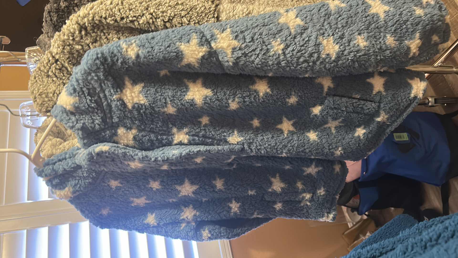 Photo 1 of 3-WOMENS SOFT SHERPA FLEECE HOODIES (SIZE MED)