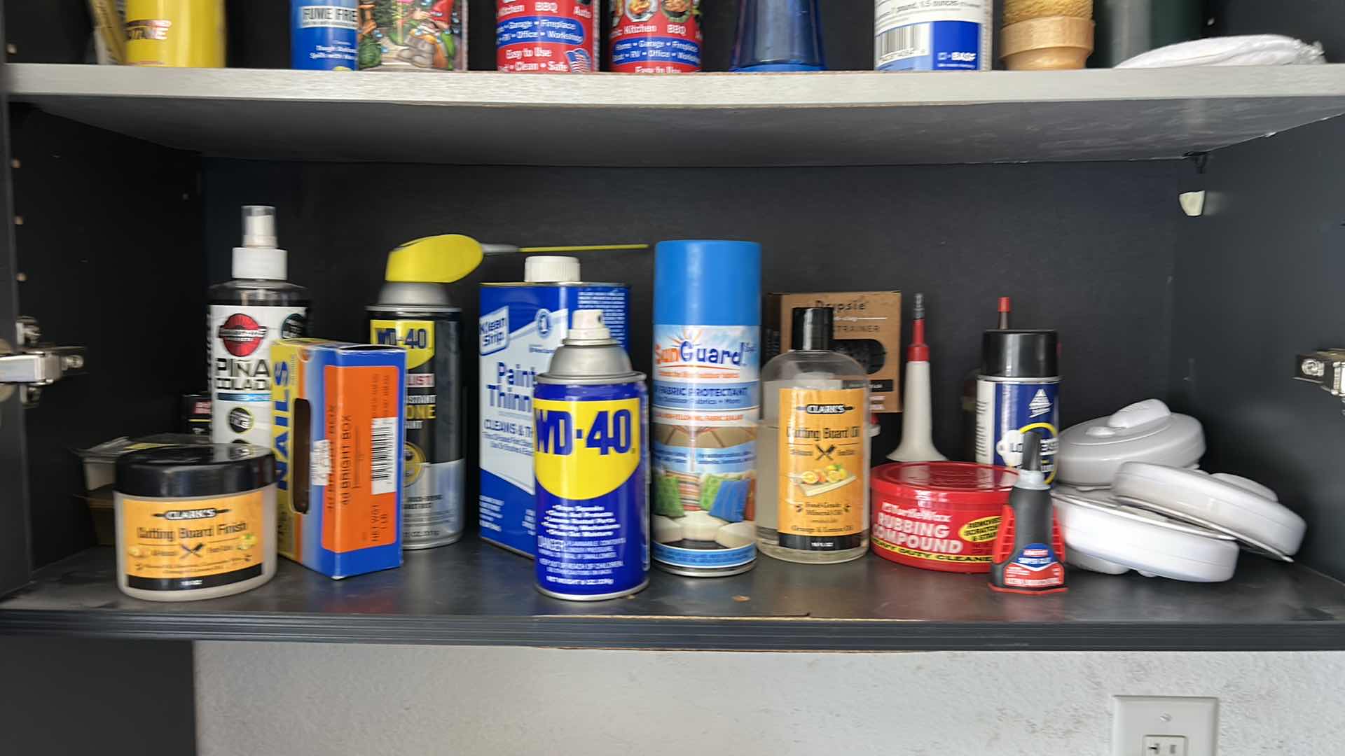 Photo 1 of CONTENTS IN CABINET - CLEANING SUPPLIES