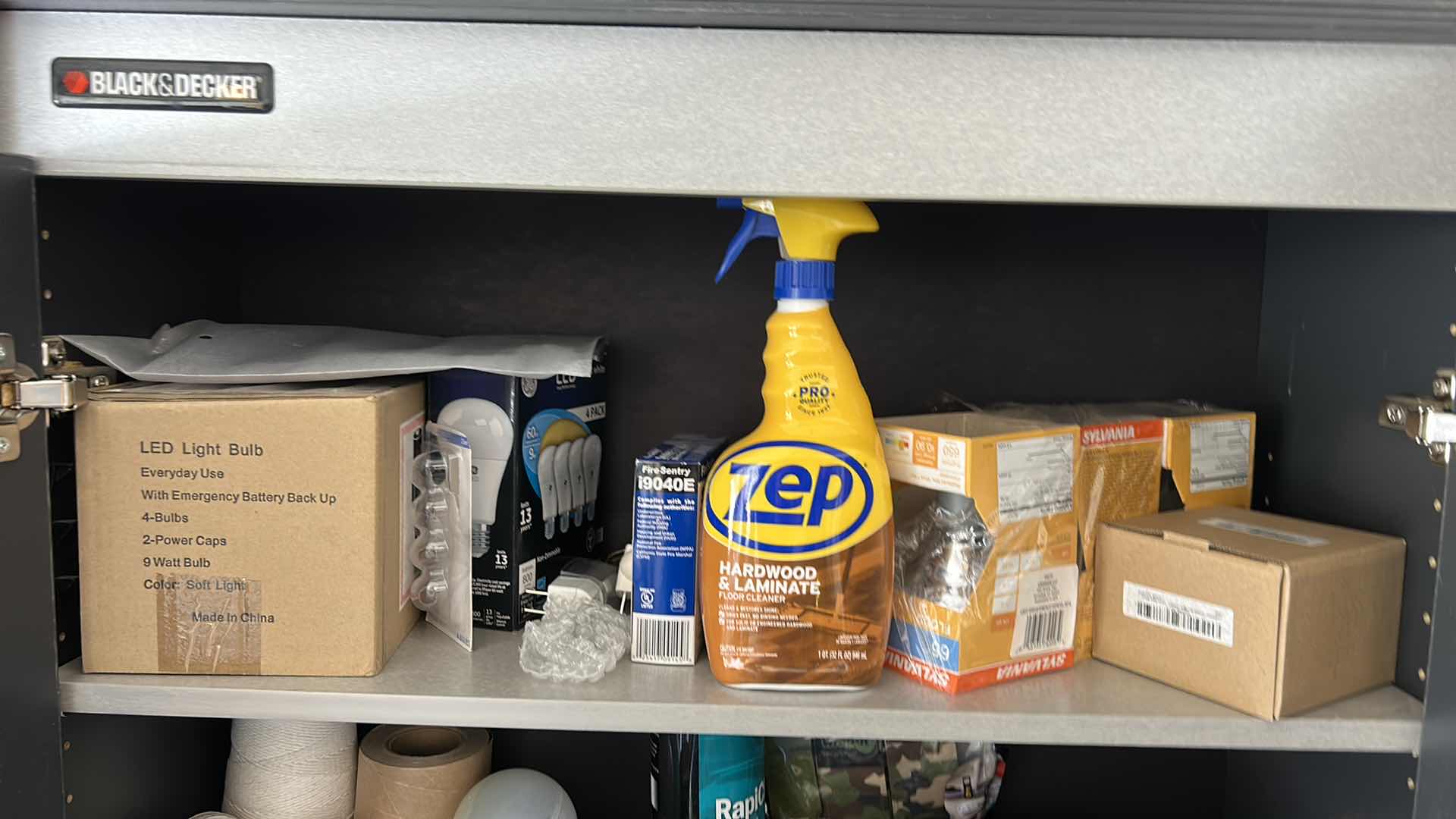 Photo 1 of CONTENTS OF CABINET IN GARAGE