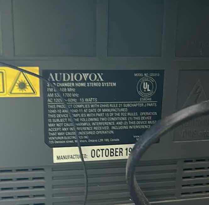 Photo 1 of AUDIO VOX SOUND SYSTEM