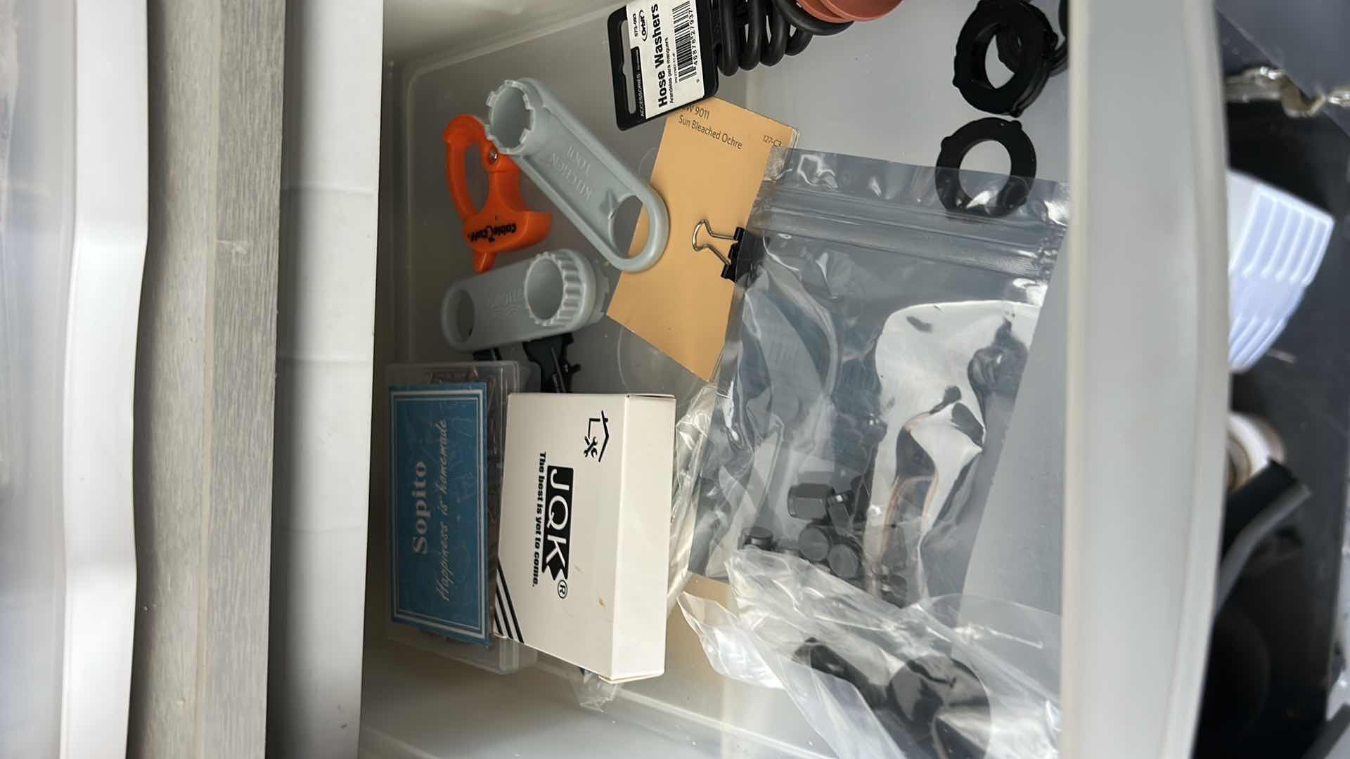 Photo 1 of CONTENTS OF 3 SHELVES IN GARAGE CABINET