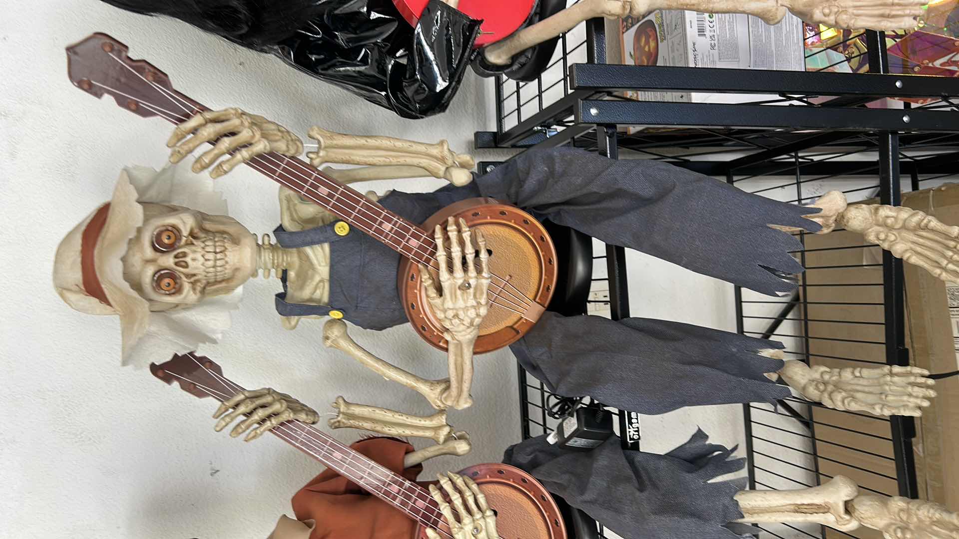 Photo 1 of DUALING HALLOWEEN SKELETON BANJO PLAYERS