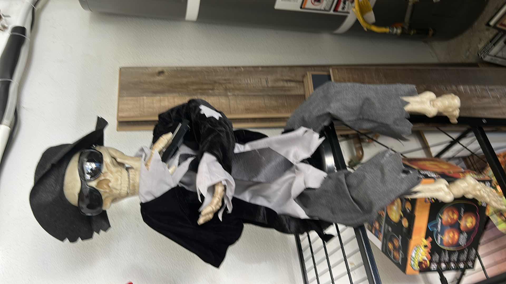 Photo 1 of HALLOWEEN SKELETON ELECTRIC GUITAR PLAYER AND HARMONICA PLAYER