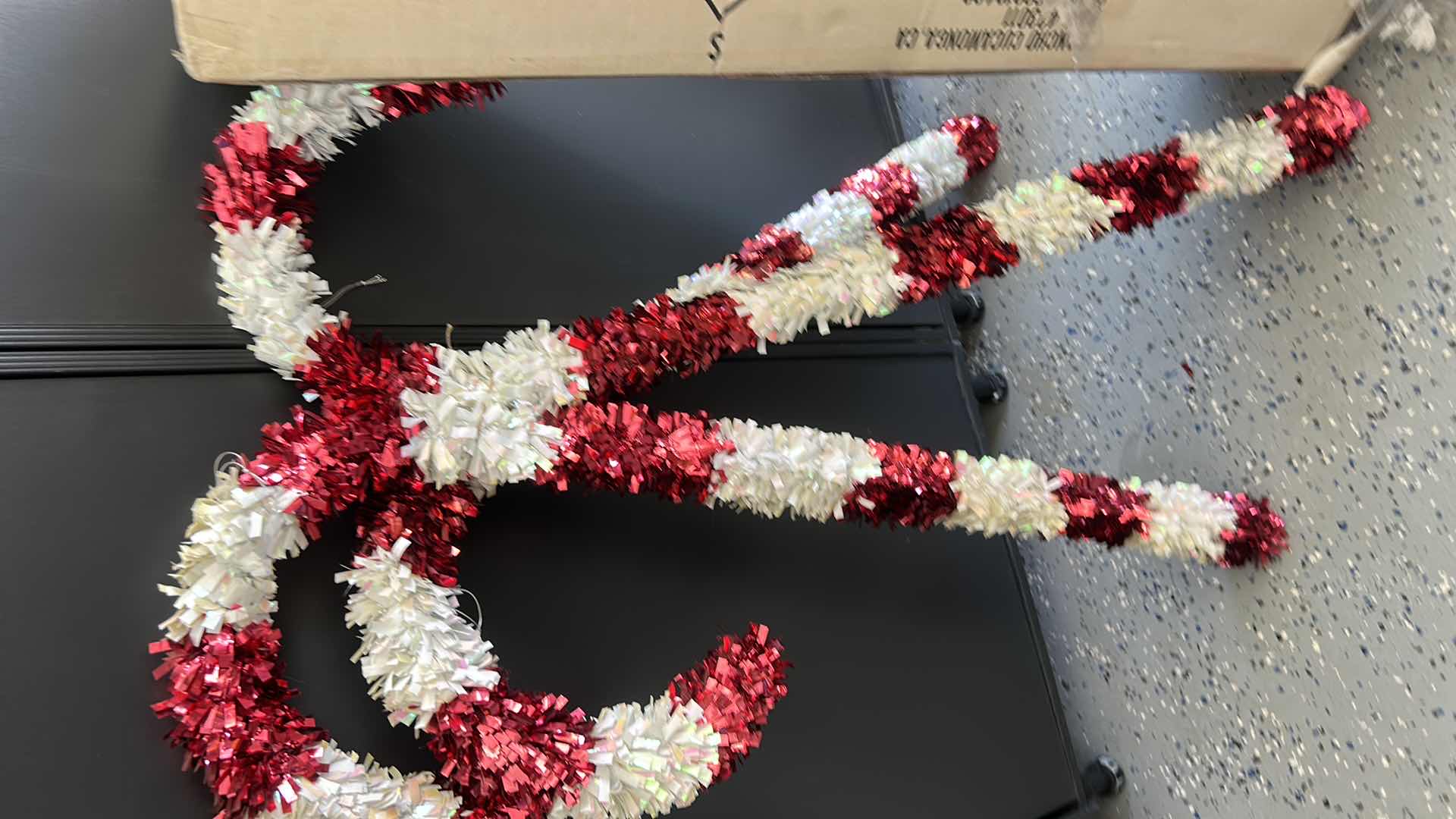 Photo 1 of FIBER OPTIC PRELIT CHRISTMAS TREE AND 6 CANDY CANES