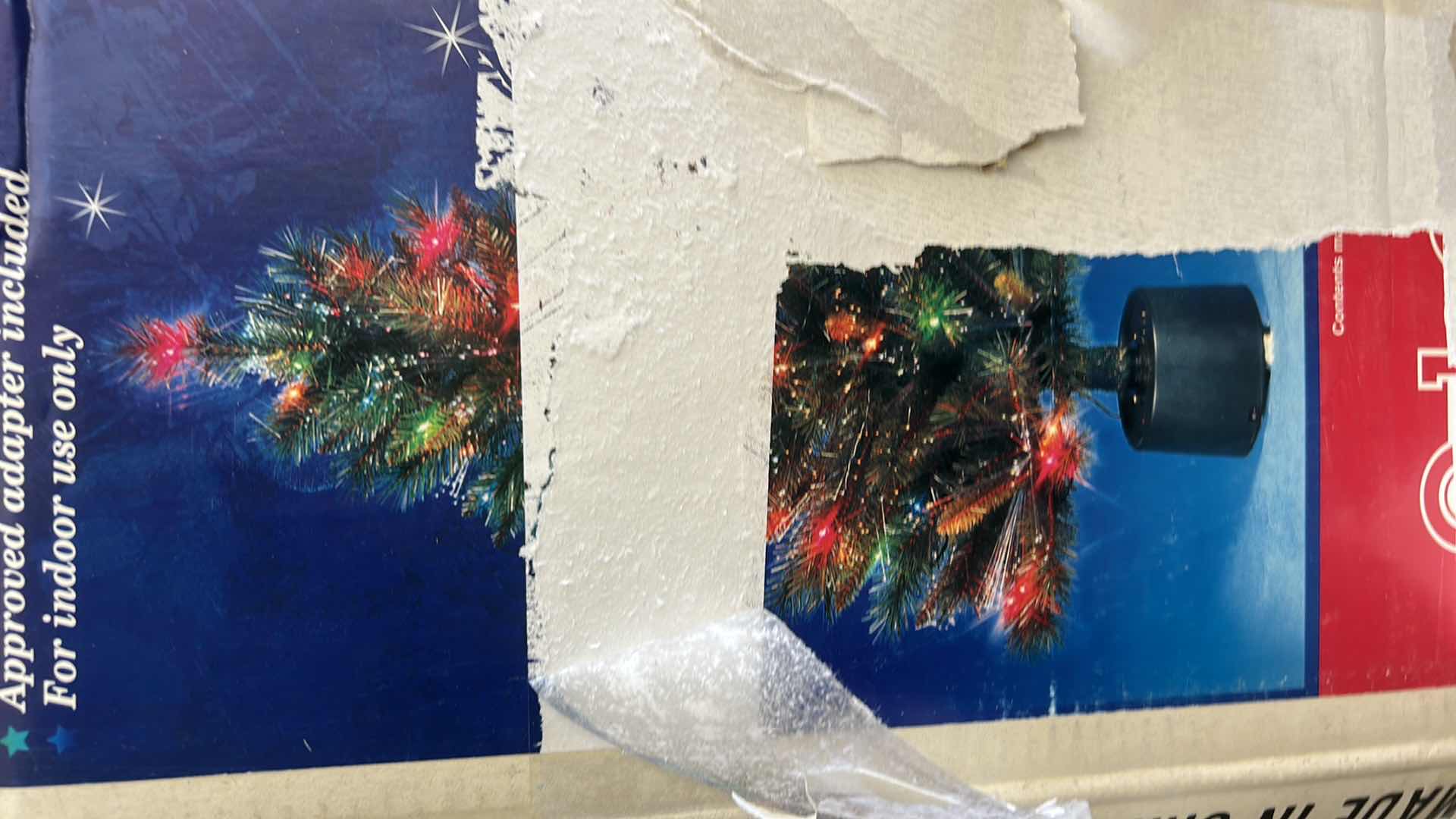 Photo 1 of FIBER OPTIC PRELIT CHRISTMAS TREE AND 6 CANDY CANES