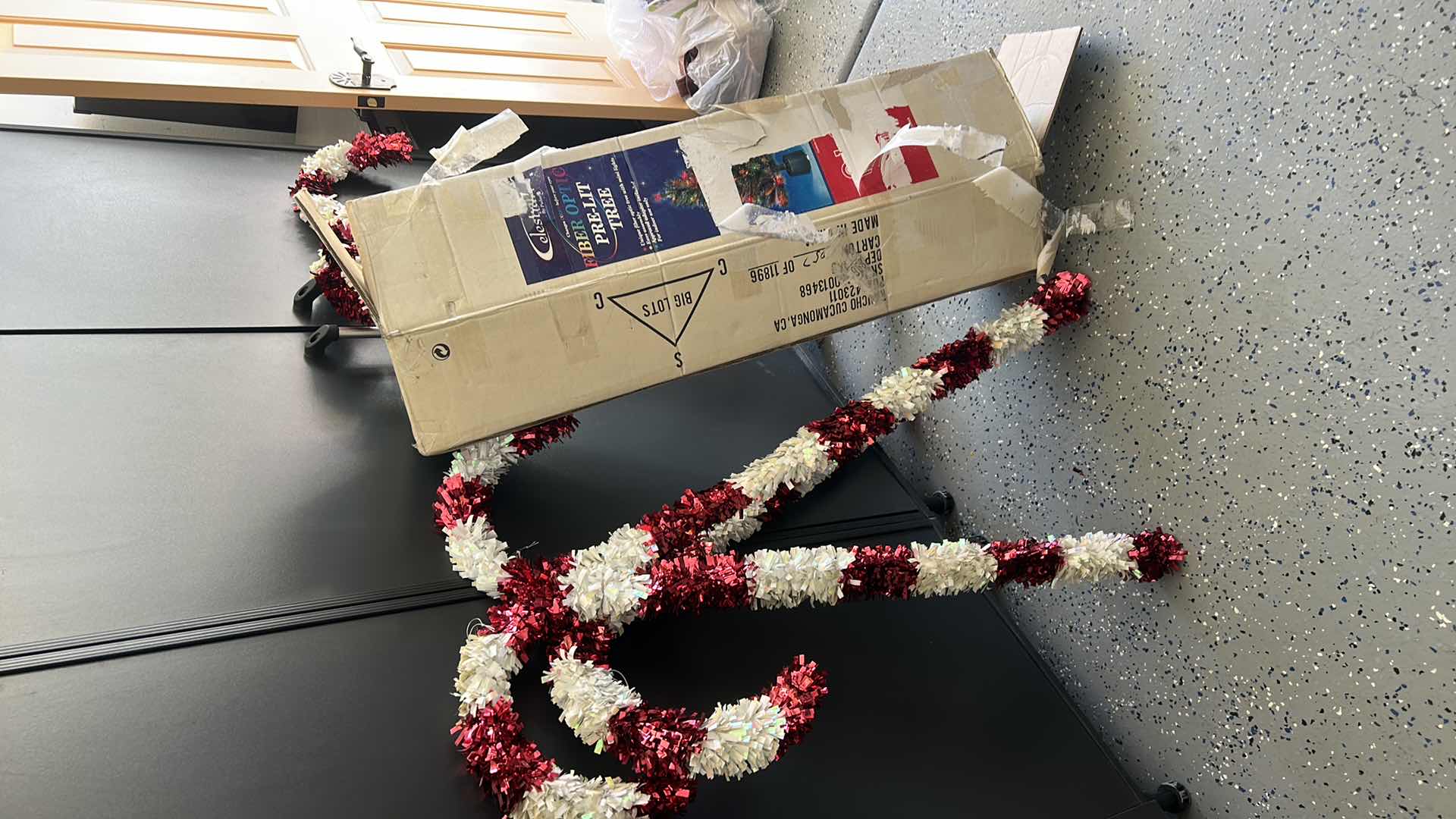 Photo 1 of FIBER OPTIC PRELIT CHRISTMAS TREE AND 6 CANDY CANES