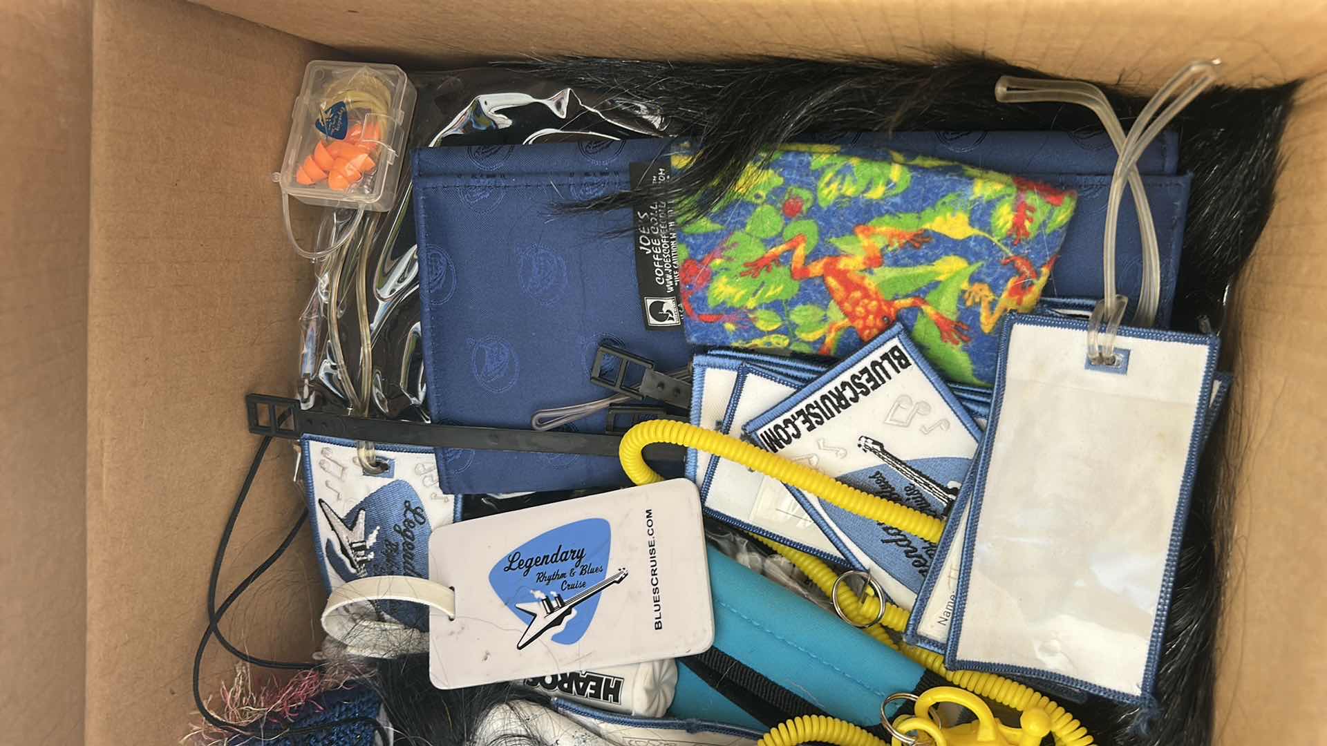 Photo 1 of BOX - FULL OF LEGENDARY BLUES CRUISE MERCHANDISE & COSTUMES