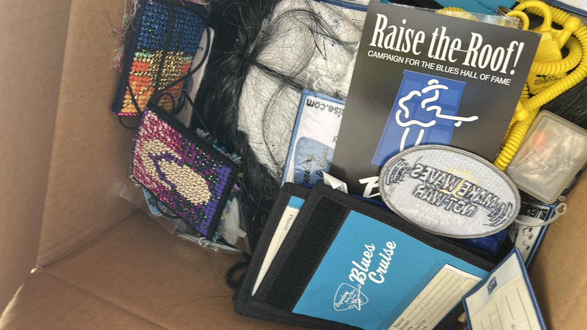 Photo 1 of BOX - FULL OF LEGENDARY BLUES CRUISE MERCHANDISE & COSTUMES
