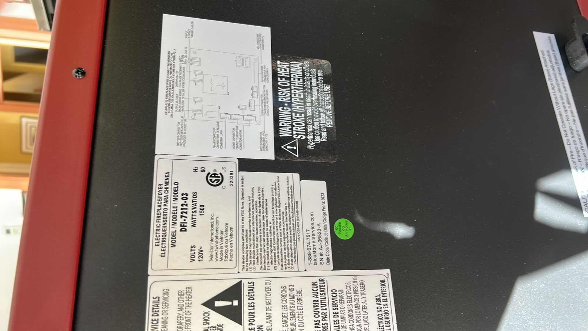 Photo 1 of DURAFLAME ROOM HEATER FAUX FIREPLACE