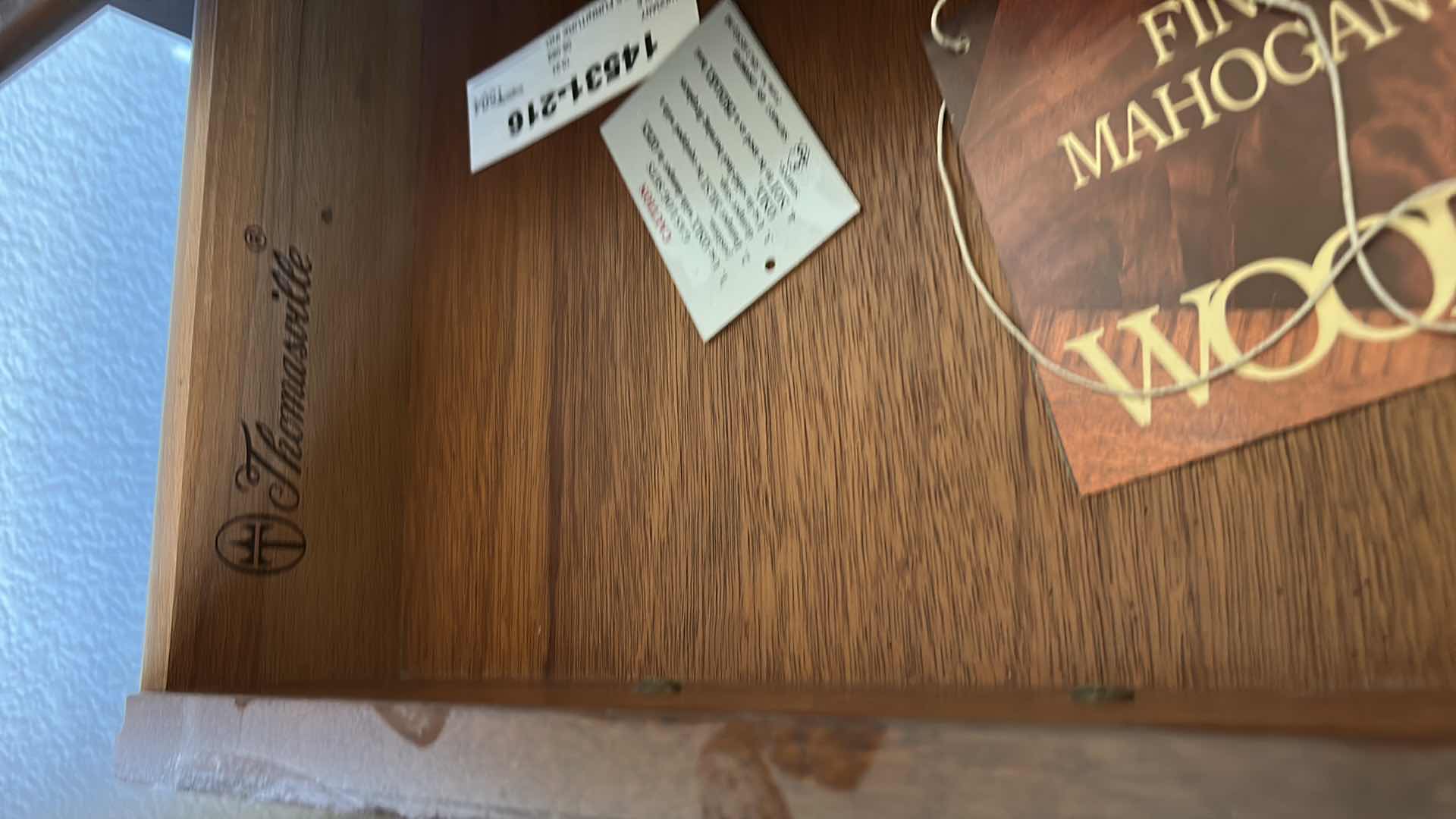 Photo 1 of THOMASVILLE TRADITIONAL STYLE MAHOGANY SIDE TABLE WITH BALL AND CLAW FEET 21“ x 26“ x H23“