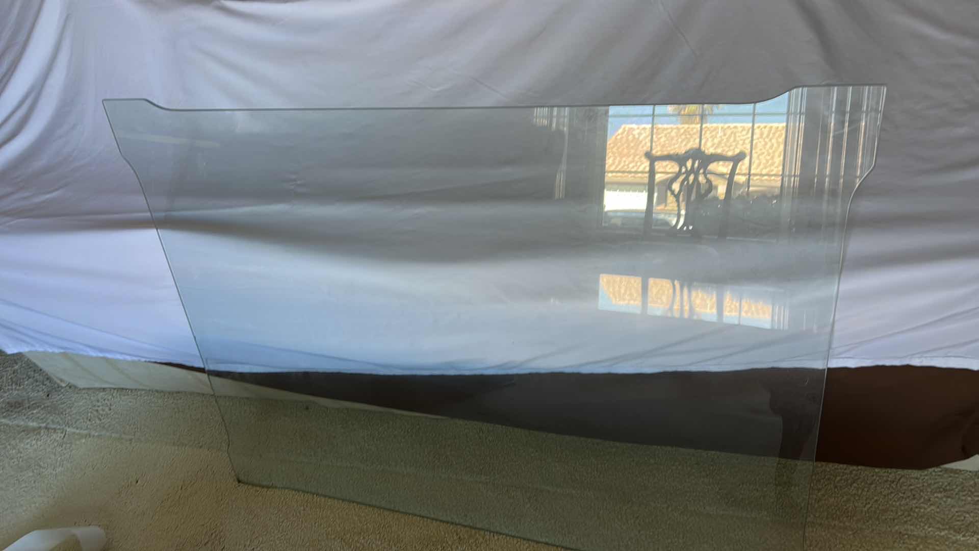 Photo 1 of THOMASVILLE MAHOGANY  TRADITIONAL STYLE COFFEE TABLE WITH GLASS TOP 3‘ x 4‘ x H17“