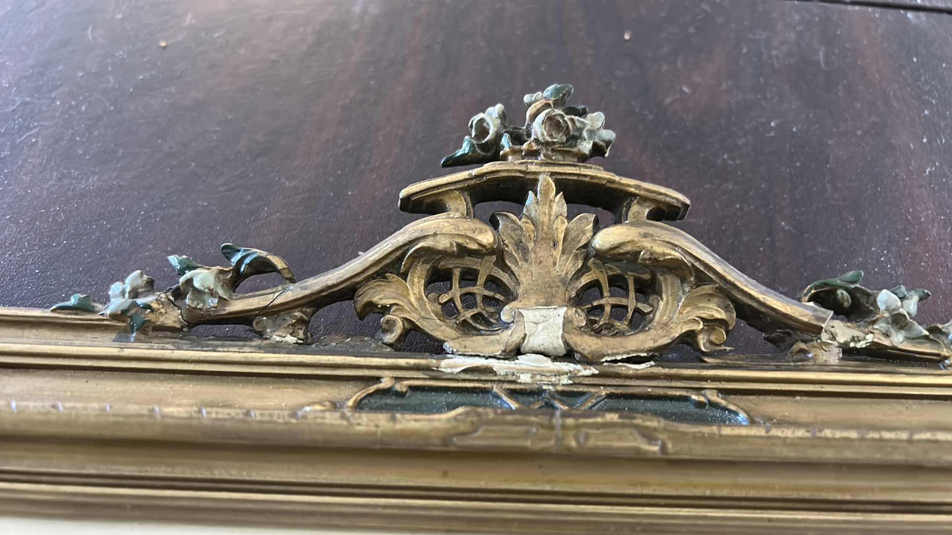 Photo 1 of ANTIQUE INTRICATE GESSO OVER WOOD FRAMED, “PROGRESS OF LOVE: “
THE MEETING”
BY JEAN-HONORE FRAGONARD ARTWORK 15 1/2“ x H 24“