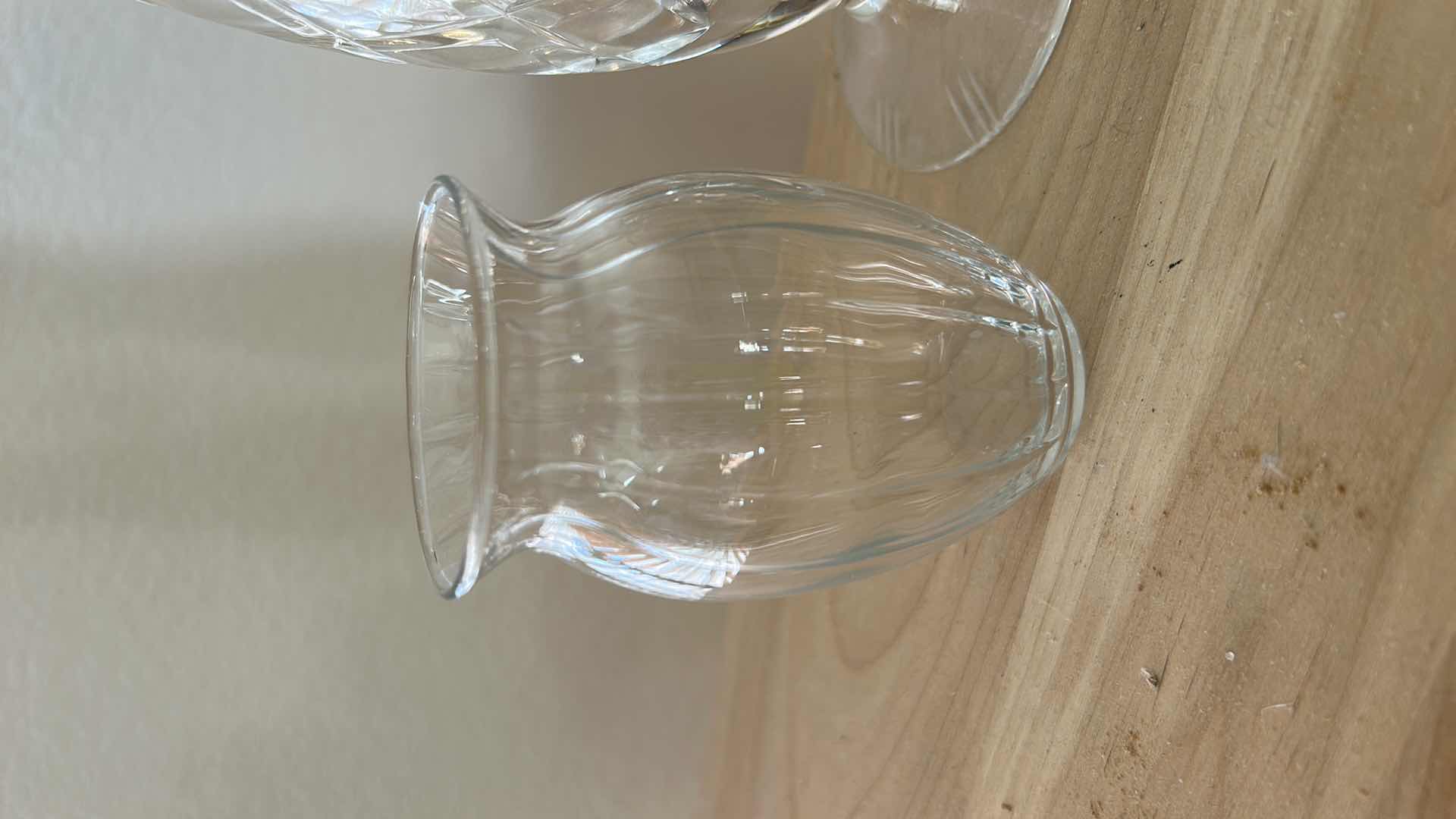 Photo 1 of 3  GLASS/CRYSTAL PIECES, (TALLEST H10”)