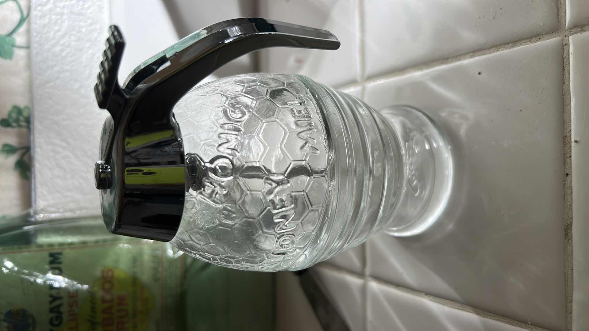 Photo 1 of NEW WINE BOTTLE CHEESE BOARD AND HONEY DISPENSER