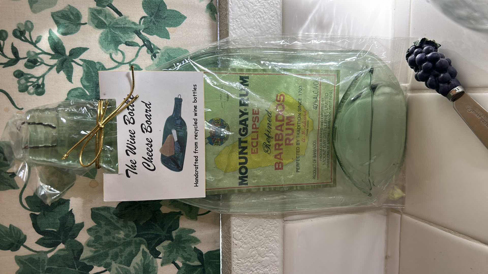 Photo 1 of NEW WINE BOTTLE CHEESE BOARD AND HONEY DISPENSER