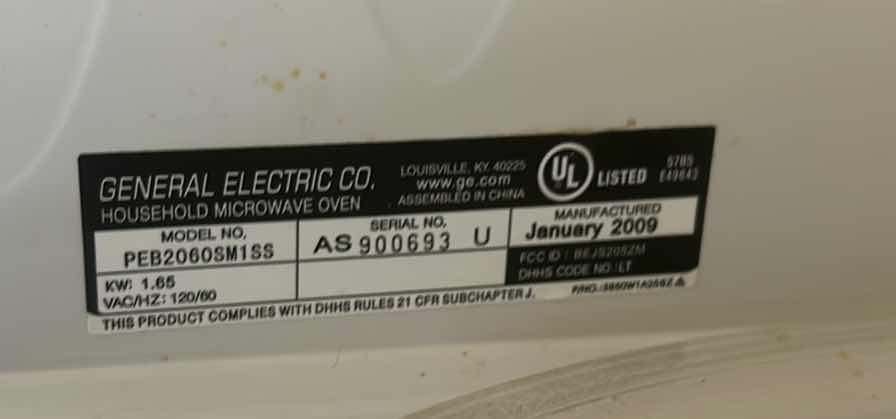 Photo 1 of GE PROFILE MICROWAVE