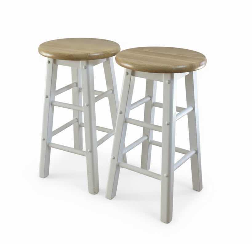 Photo 1 of 2 WOOD STOOLS H24”