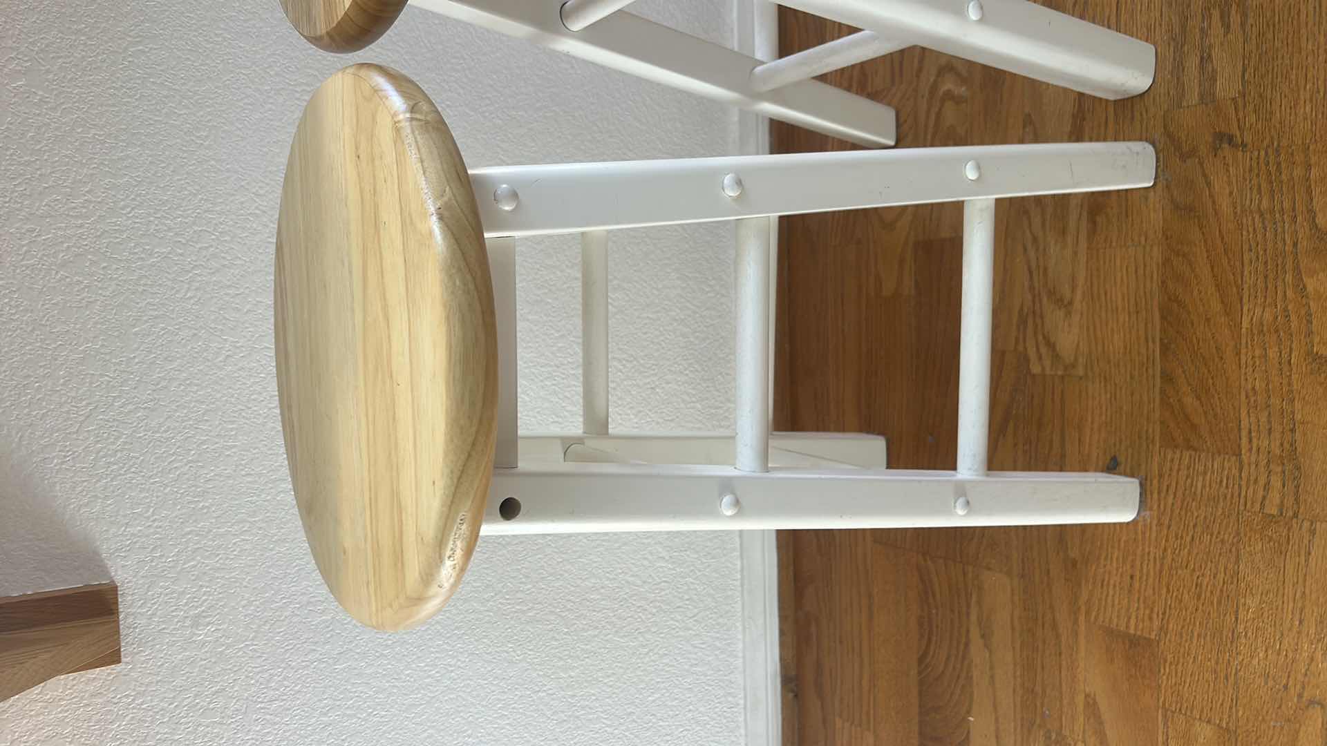 Photo 1 of 2 WOOD STOOLS H24”